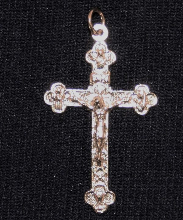 Four Way Fleur De Leis Crucifix