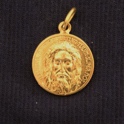 Golden Sacred Head Medallion