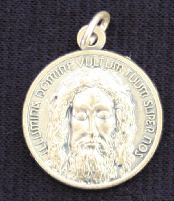 Silver Sacred Head Medallion