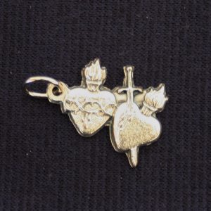 Immaculate and Sacred Hearts Intertwined Medal