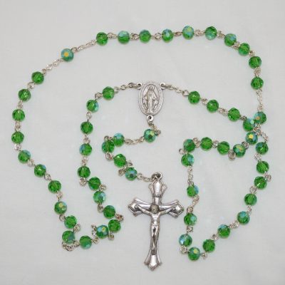 August "Peridot" Birthstone Rosary