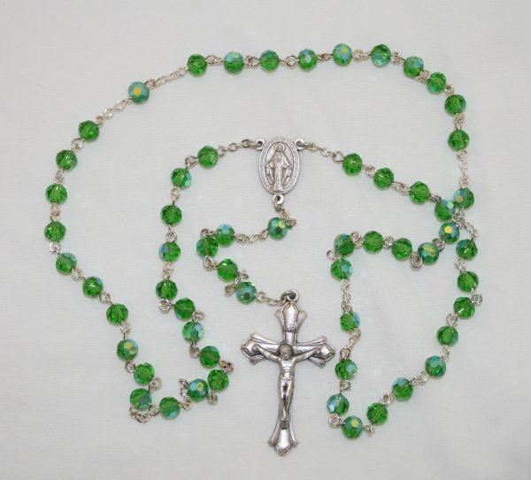 August "Peridot" Birthstone Rosary