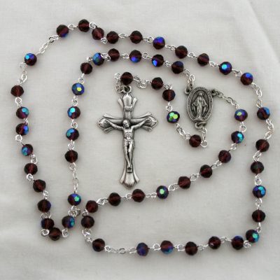 February Amethyst Birthstone Rosary