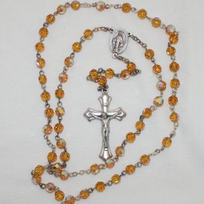 November "Topaz" Birthstone Rosary