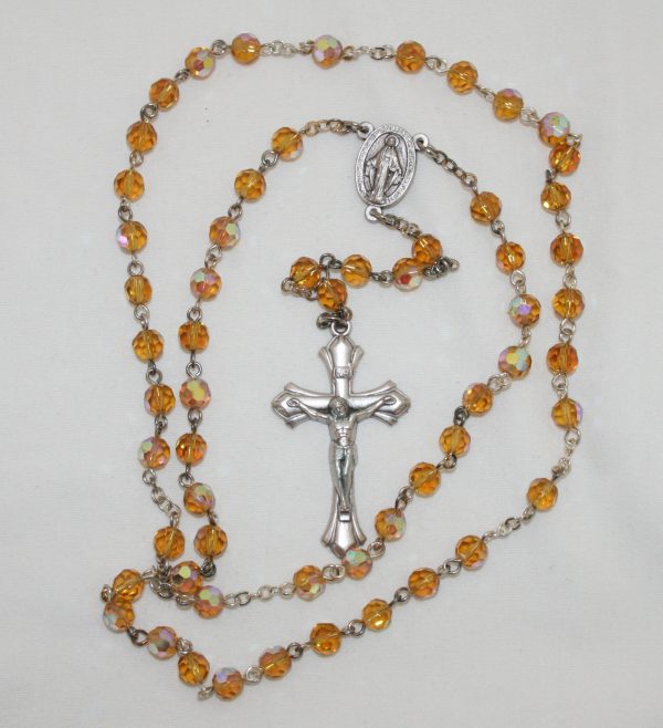 November "Topaz" Birthstone Rosary