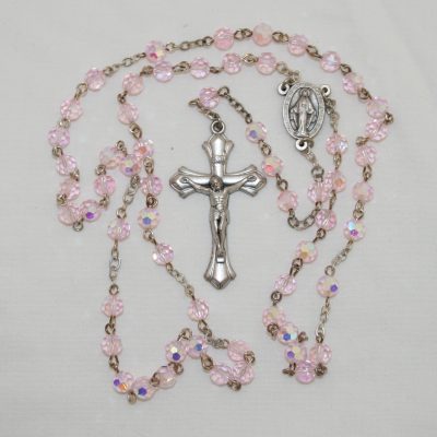 October "Rose Zircon" Birthstone Rosary