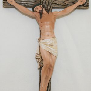 Colored Resin Wood Crucifix