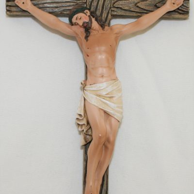 Colored Resin Wood Crucifix